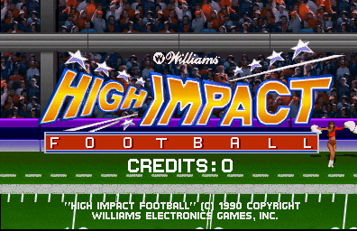 High Impact Football (rev LA3 12+27+90) Title Screen